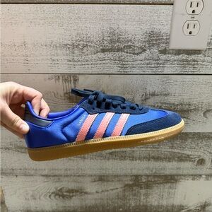 Adidas Women’s Samba Blue and Pink Shoes